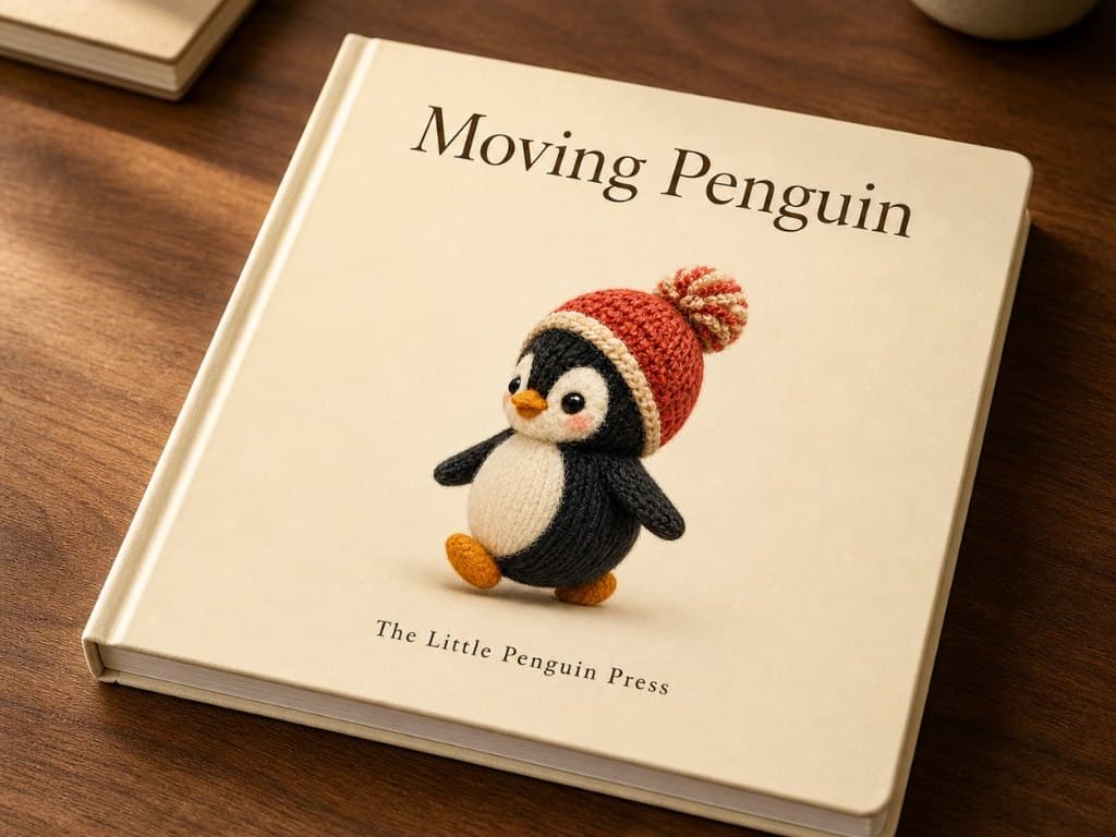 The printed hardcover edition on a desk